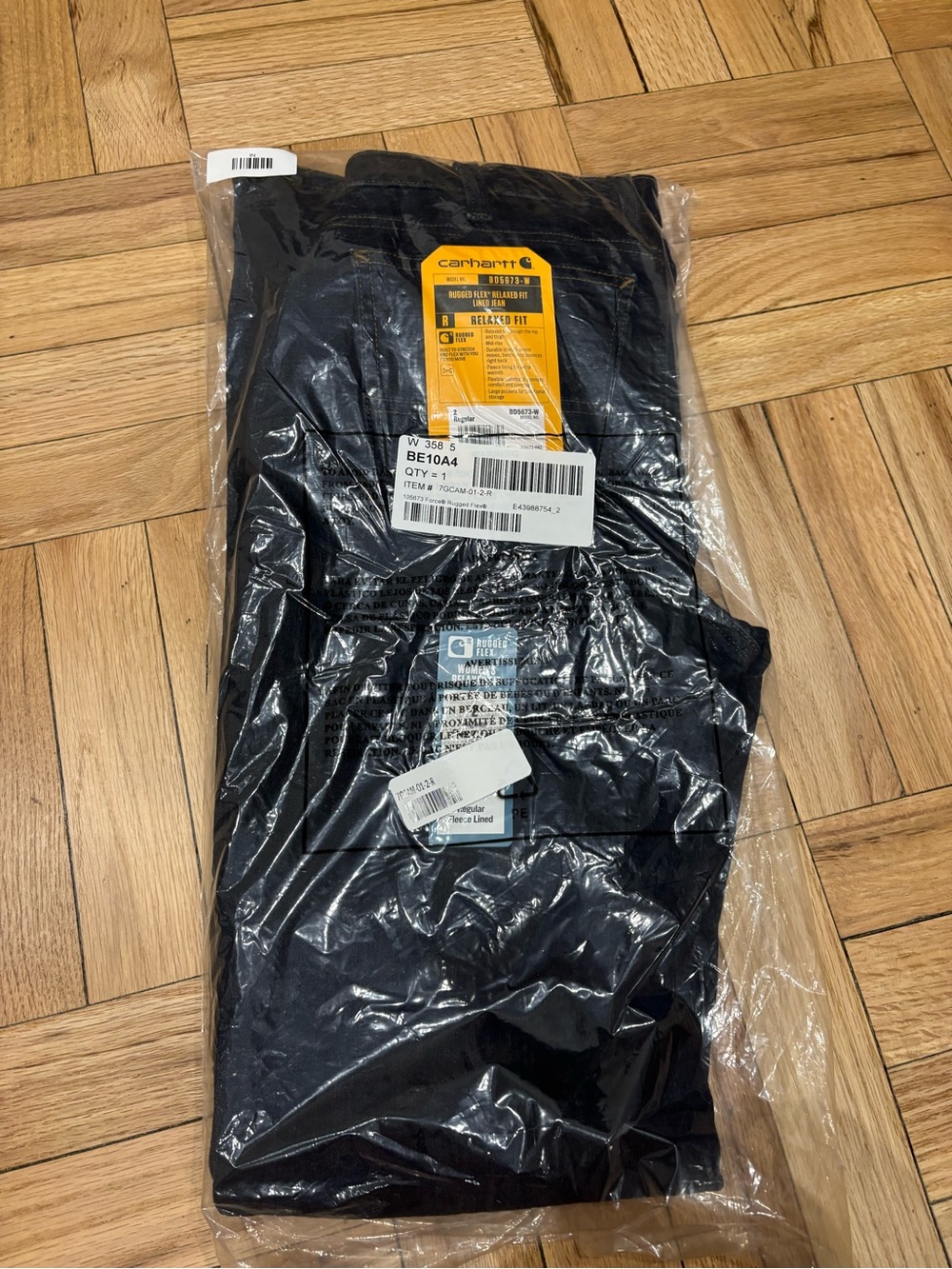 Timberland Pro Ironhide Straight Fit Flex Canvas Pants 42 x 32 Jet Black
